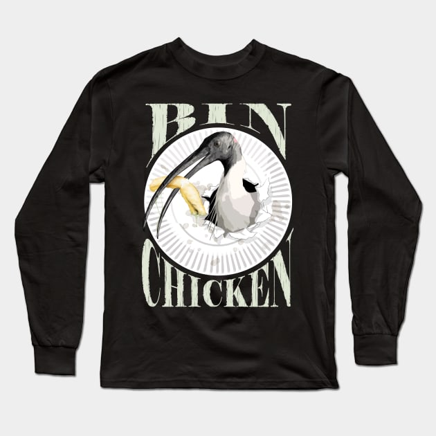 Bin Chicken Long Sleeve T-Shirt by MaratusFunk